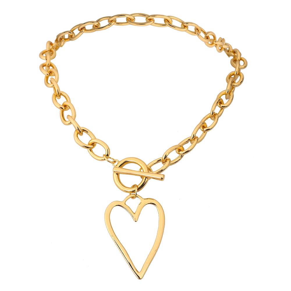 Gold metal deals choker necklace