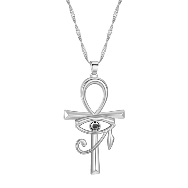 Ankh crystal store necklace