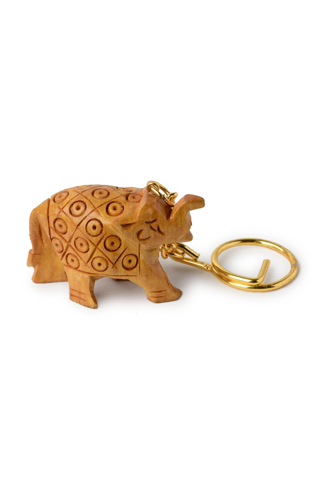 Wooden Elephant Key Ring – Ishka