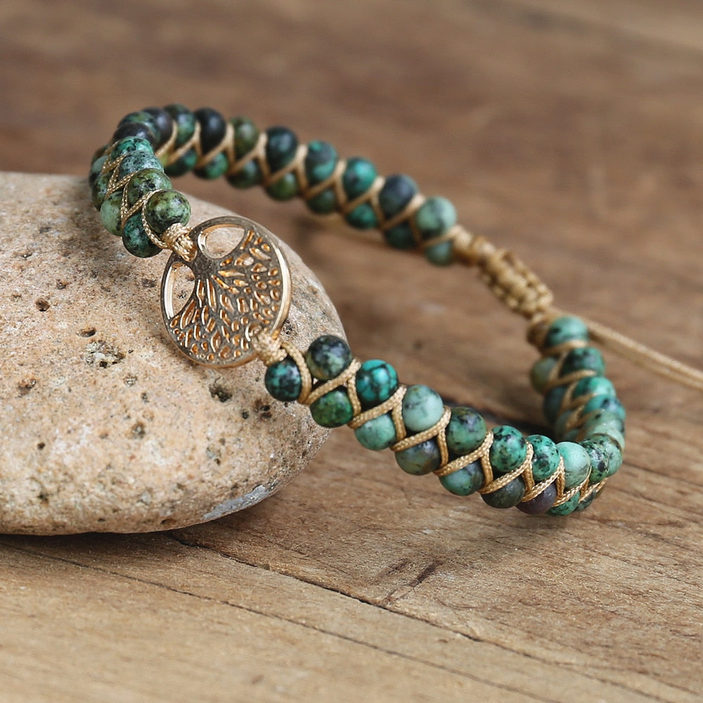 Pearl bracelet with aventurine | Murano glass jewelry | La Fondazione