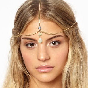 Bohemian Tribal Indian Gypsy Forehead Head Chain – Ishka