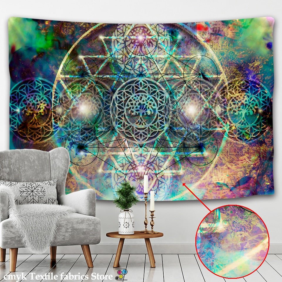 Tapestry Psychedelic Wall Hanging Tapestry - size 200x150cm – Ishka