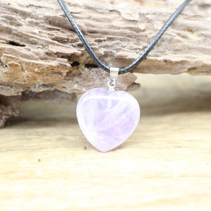 Crystal heart on sale pendant necklace