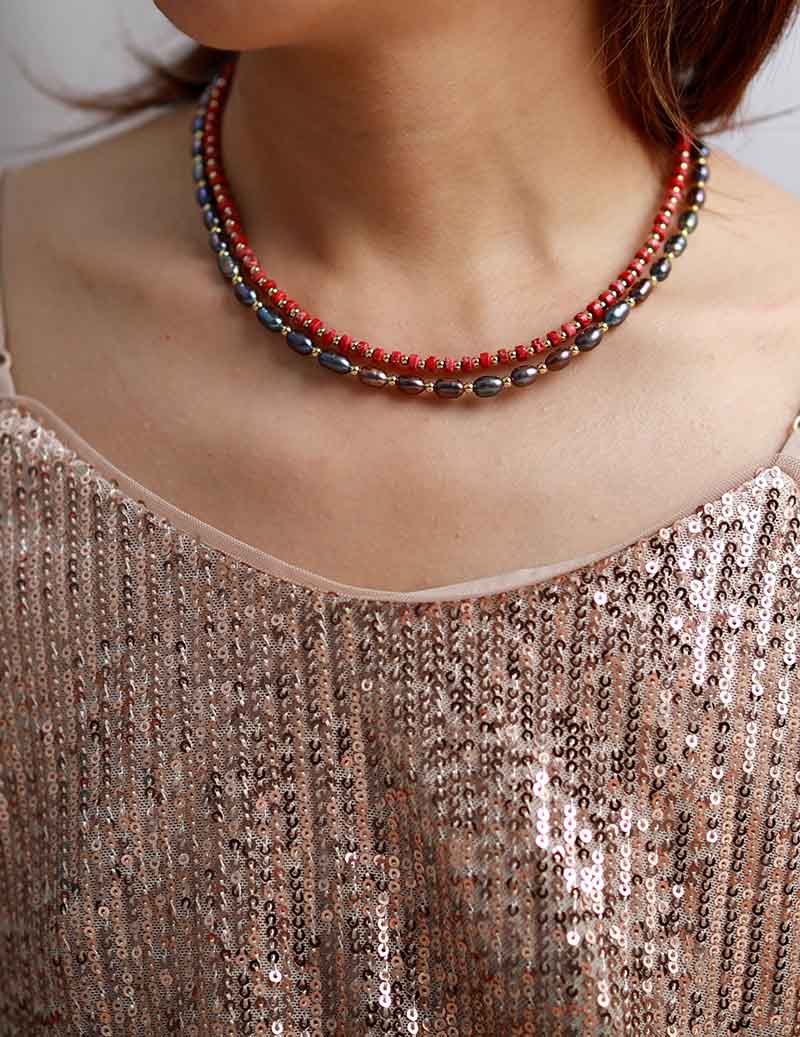 Classic Bead Collar necklace beading TUTORIAL