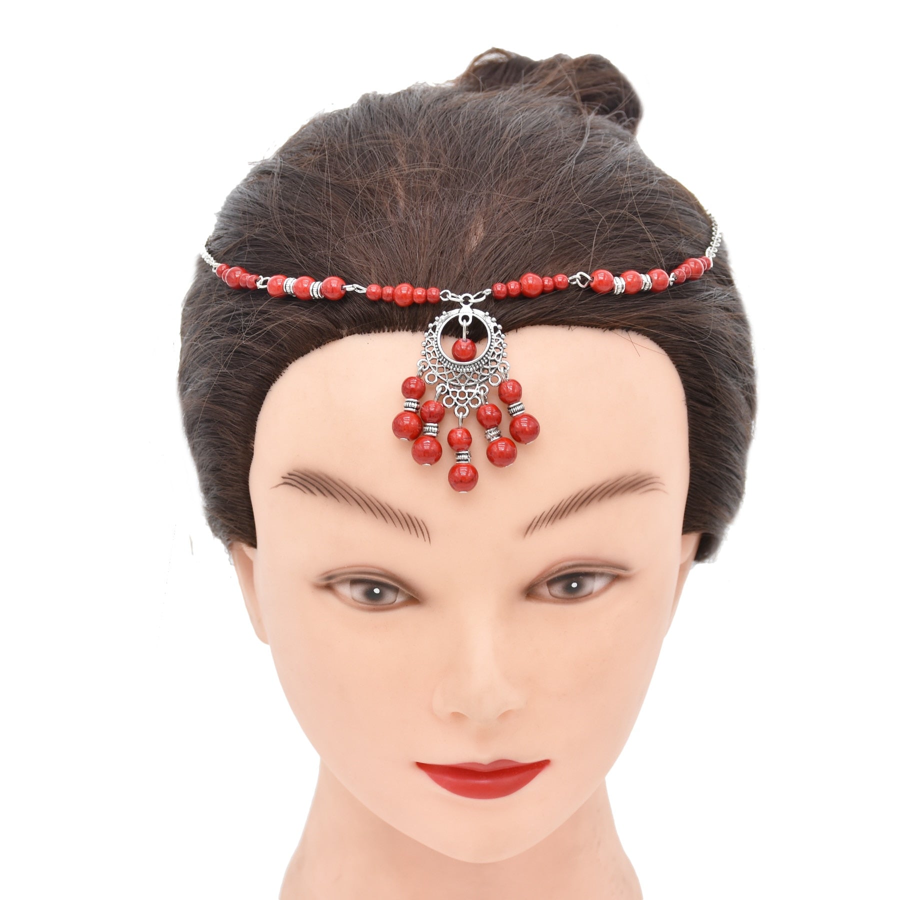 Passion Head Chain, Pearl Headdress, Gypsy Head Piece. Bronze Head Chain  Wedding Accessories -  Australia