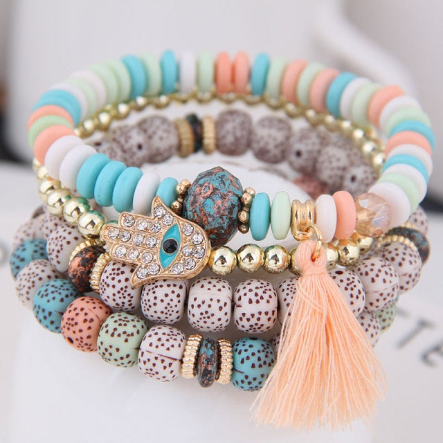 Boho beaded outlet bracelets