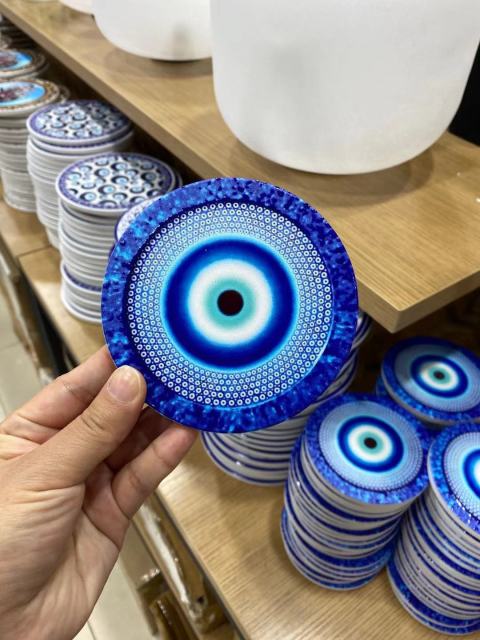 Ceramic Evil Eye Coaster