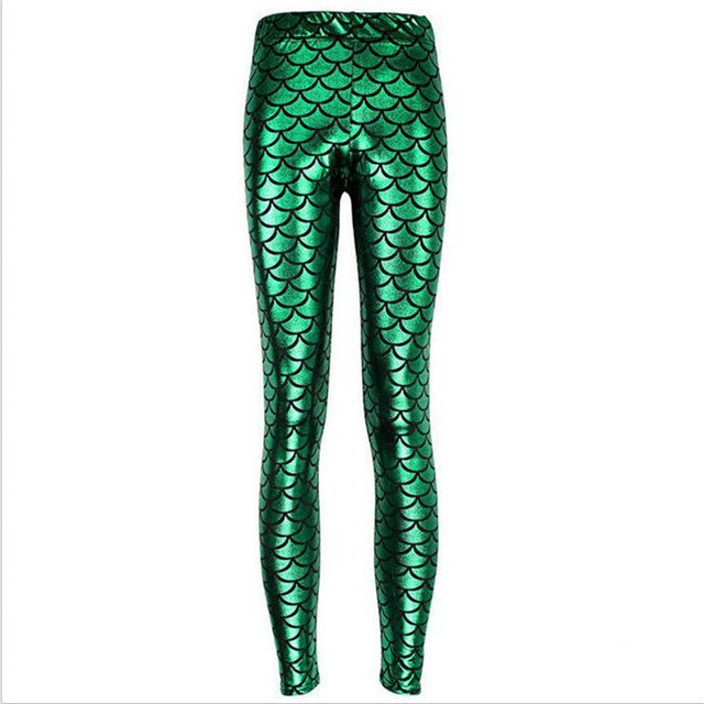 New Girls Mermaid Leggings Tights Xmas Kids Fashion Glossy Print Tights  Children Long Pants 3 8Years T2I034 From 7,6 € | DHgate